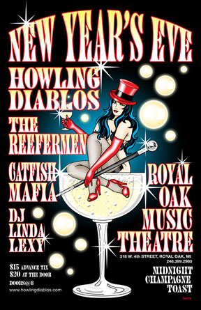 Howling Diablos New Years Flyer
